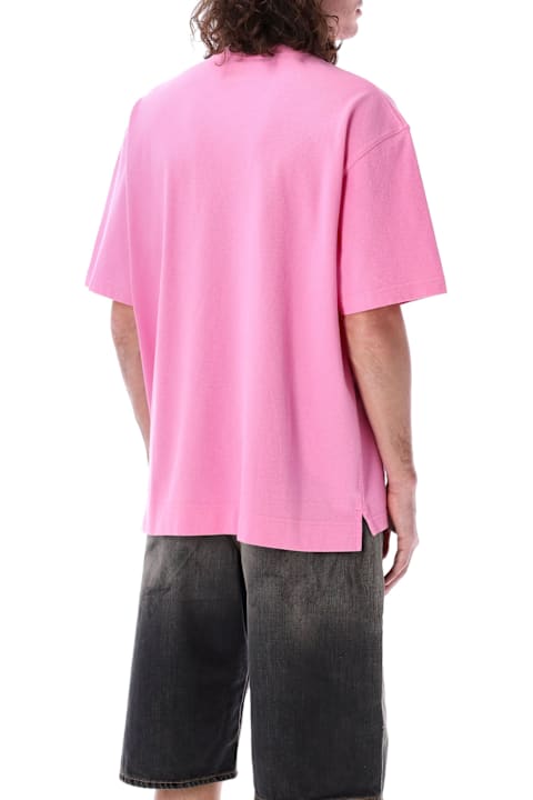 Acne Studios ملابس علوية لـ القسم الرجالي Acne Studios Embroidered Logo T-shirt