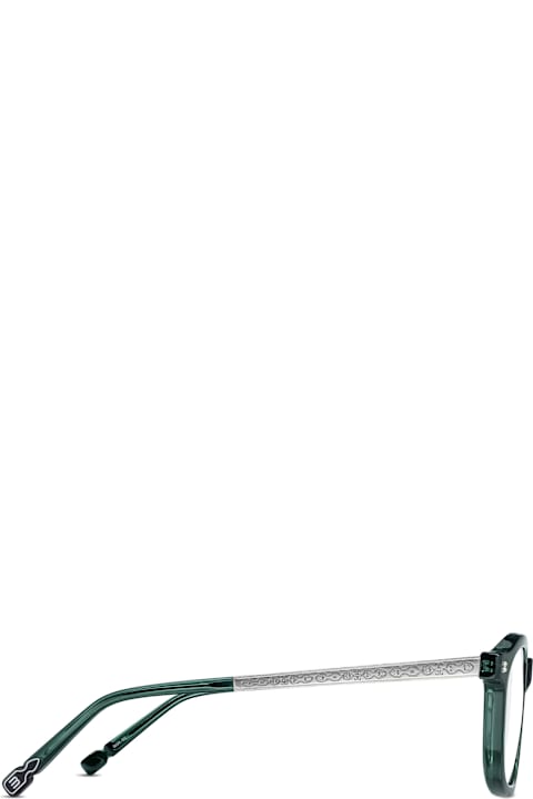 Matsuda for Kids Matsuda M2068 - Bottle Green / Brushed Silver Rx Sunglasses