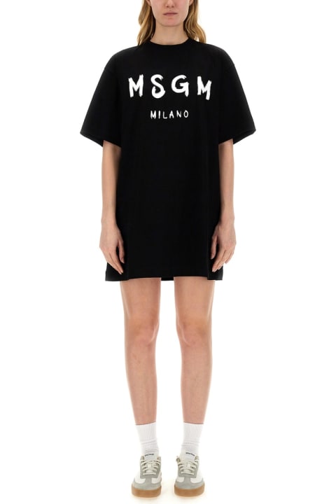 MSGM for Women MSGM Brushed Logo Dress