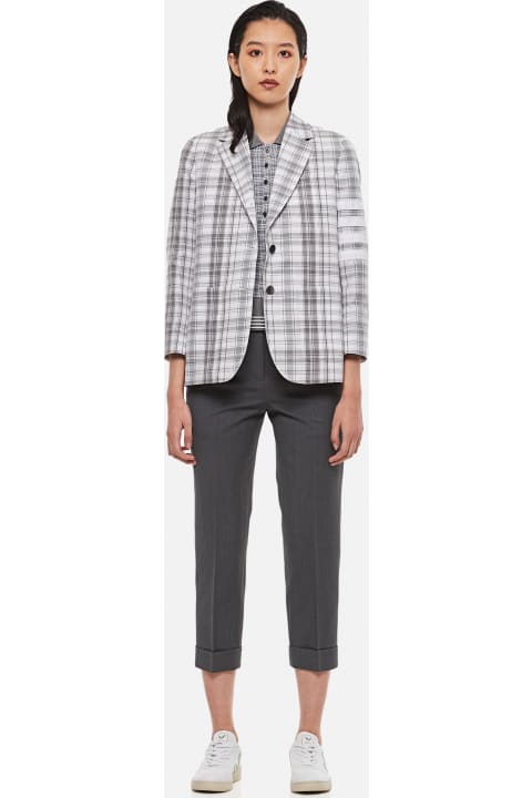 Thom Browne Clothing for Women Thom Browne Sack Sport Cotton Blazer