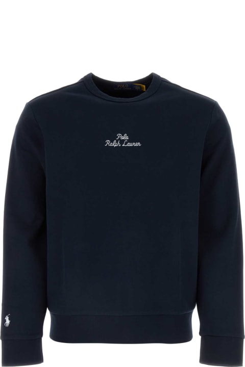 Fashion for Men Polo Ralph Lauren Dark Blue Cotton Blend Sweatshirt