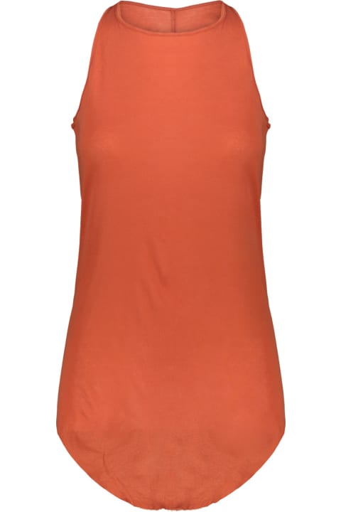 Fashion for Women Rick Owens Fine-knit Tank Top In Orange