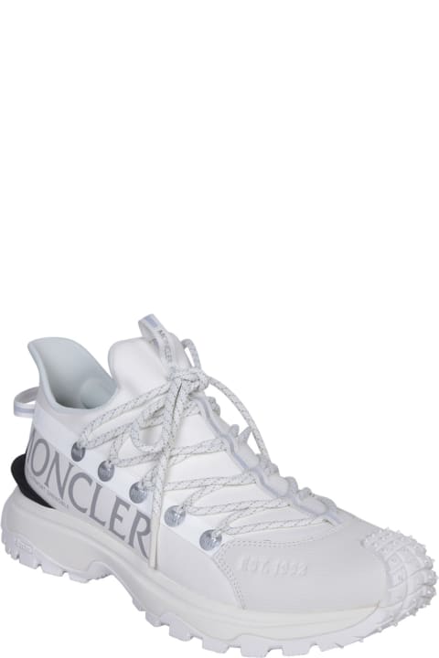メンズ スニーカー Moncler White Trailgrip Lite 2 Sneakers