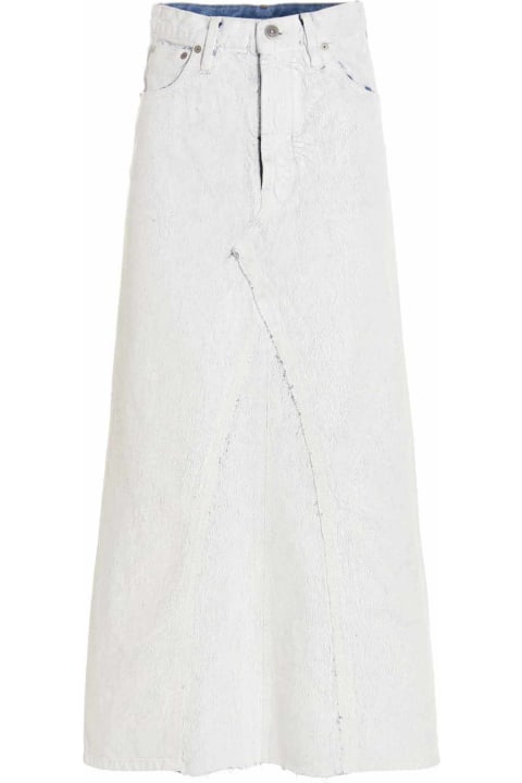 Skirts for Women Maison Margiela Denim Cotton Skirt