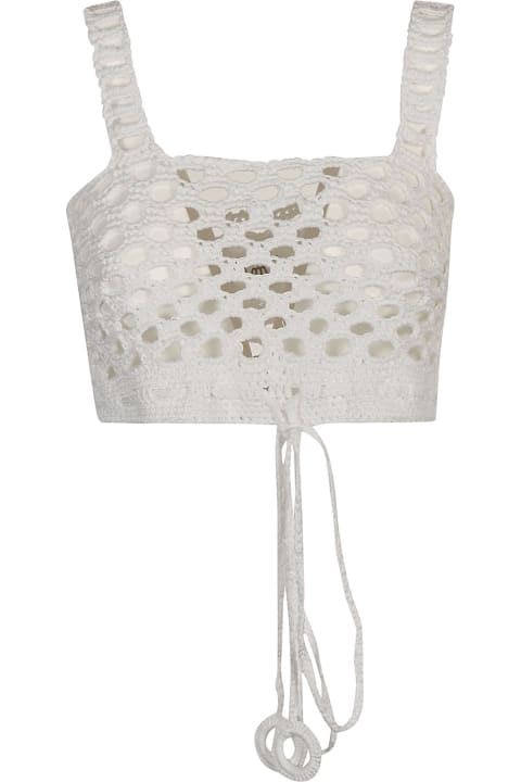 Perforated Cropped Top