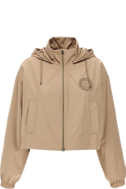 Coats & Jackets for Women Fendi 'fendi Stamp 1925' Anorak