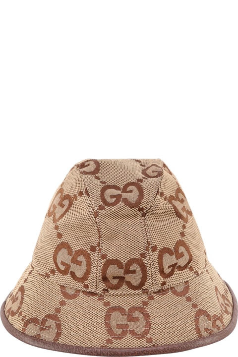 ウィメンズ 帽子 Gucci Embroidered Cotton Blend Hat