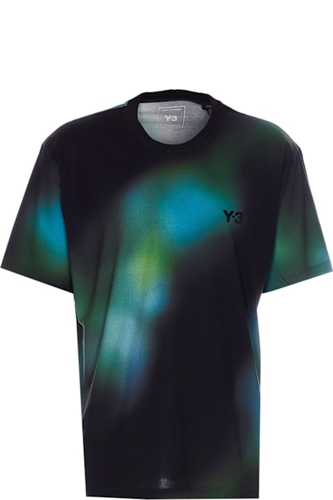 Y-3 لـ Men Y-3 M Reg Aop Tee