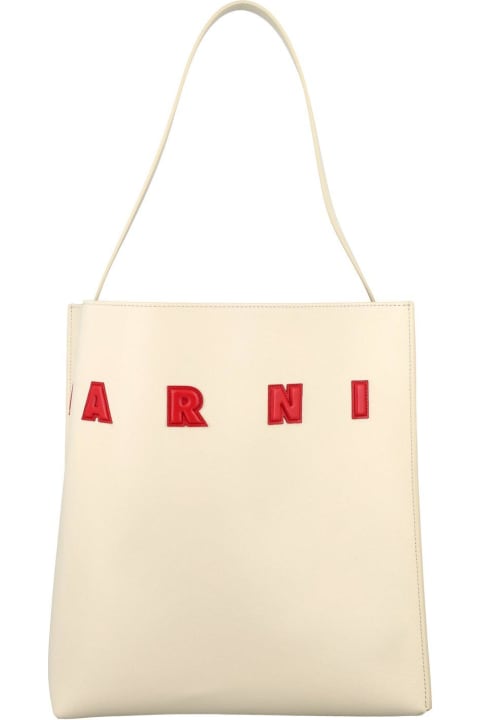 Marni Bags for Women Marni Museo Logo Patch Tote Bag
