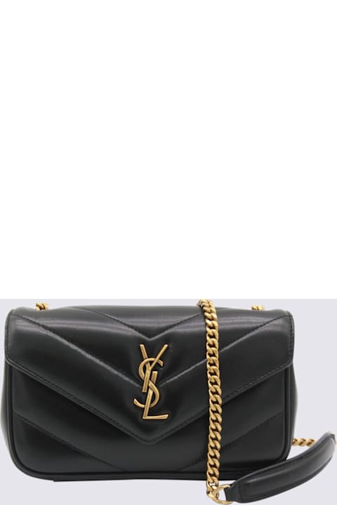 Saint Laurent Black Leather Loulou Mini Bag