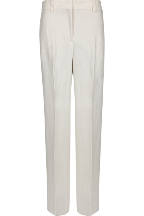 Incotex Clothing for Women Incotex Neera Ivory Linen Trousers