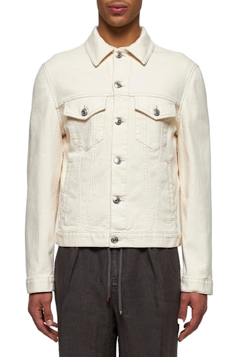 Homeware Brunello Cucinelli Long Sleeved Denim Jacket