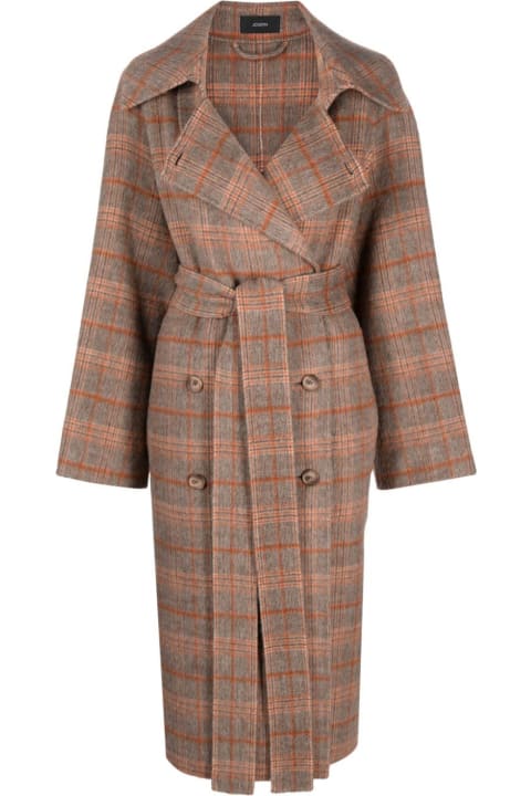 Joseph Coats & Jackets for Women Joseph Chatsworth Coat Plaid Dbl Face
