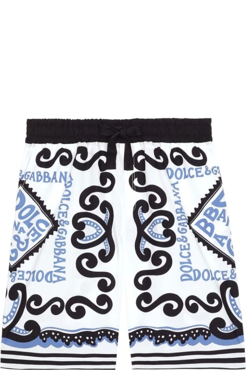 Dolce & Gabbana Sale for Kids Dolce & Gabbana Bermuda Shorts With Marina Print