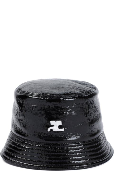 Courrèges Hats for Men Courrèges Signature Vinyl Bucket Hat