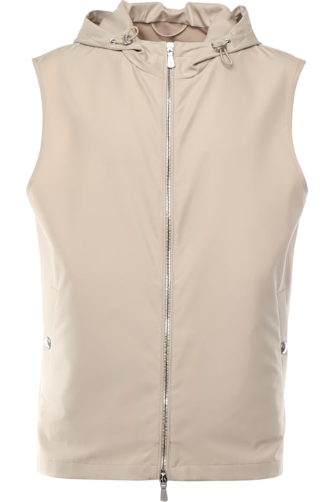 Eleventy for Kids Eleventy Silk Hooded Vest