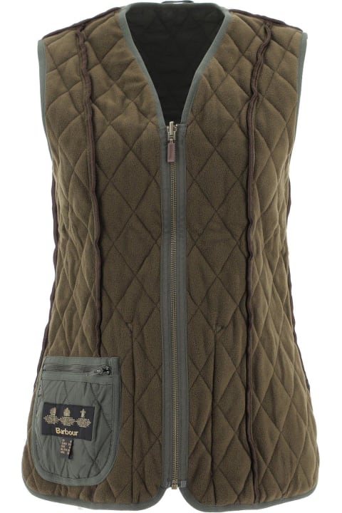 Barbour Coats & Jackets for Women Barbour Logo Embroidered Reversible Gilet
