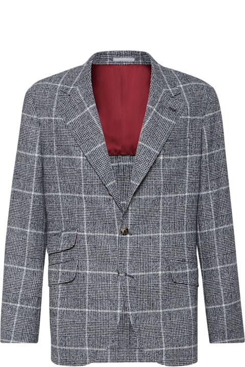 Brunello Cucinelli for Kids Brunello Cucinelli Wool Deconstructed Jacket