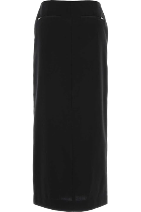 Herno for Kids Herno Black Polyester Blend Skirt