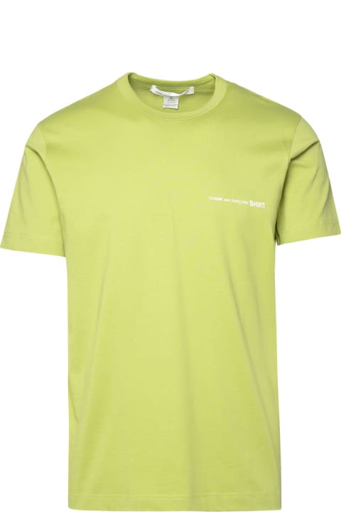 Comme des Garçons Shirt Boy Topwear for Men Comme des Garçons Shirt Boy Green Cotton T-shirt