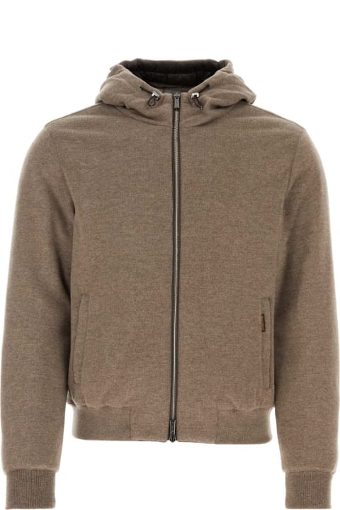 Moorer Coats & Jackets for Men Moorer Melange Cappuccino Blend Wool Brigno Down Jacket