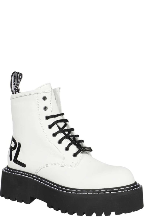 Karl Lagerfeld Boots for Women Karl Lagerfeld Lace-up Ankle Boots