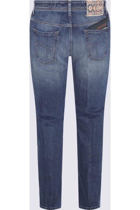 Jacob Cohen Clothing for Men Jacob Cohen Mid Blue Denim Used Jeans