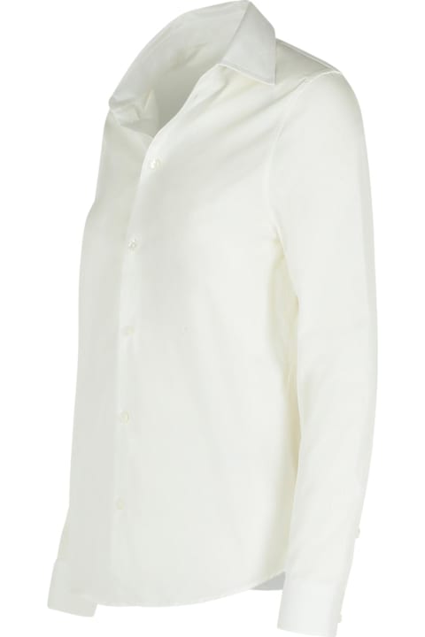 Burberry for Women Burberry 'string' White Cotton Shirt