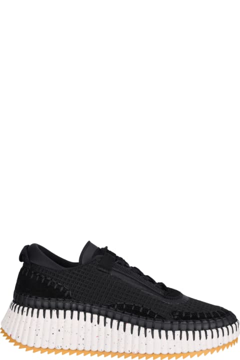 Wedges for Women Chloé Multi-panel Lace-up Sneakers