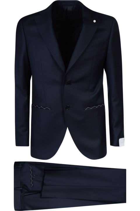 Suits for Men Luigi Bianchi Mantova Two-button Fitted Suit