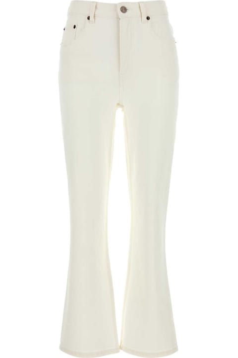 Tory Burch for Men Tory Burch White Stretch Denim Jeans