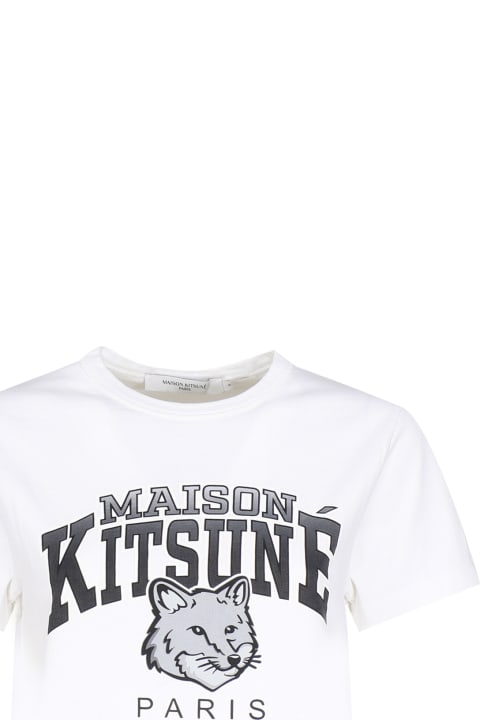 Fashion for Women Maison Kitsuné Maglietta Con Stampa