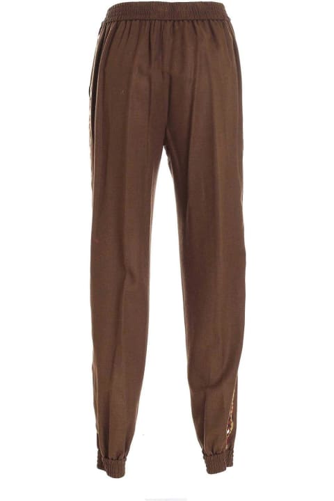 Pants & Shorts for Women Etro Geometric Embroidered Trousers Etro
