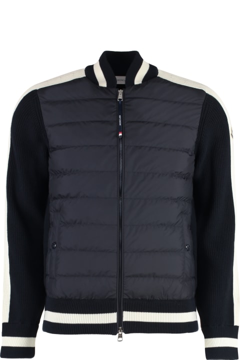 Coats & Jackets for Men Moncler Cardigan With Padded Front Panel