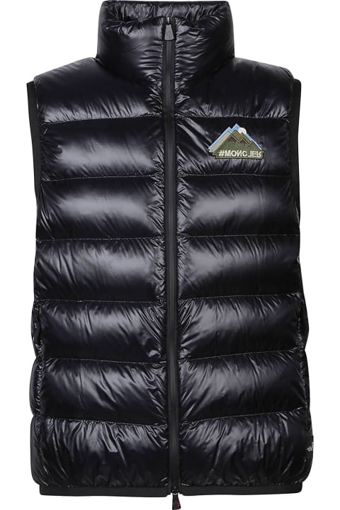Moncler Coats & Jackets for Men Moncler Black Stretch Nylon Jacket