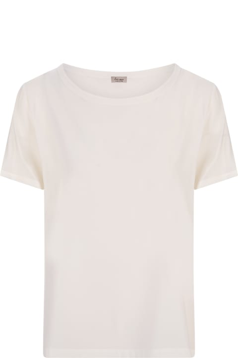 Fashion for Women Her Shirt White Opaque Silk T-shirt
