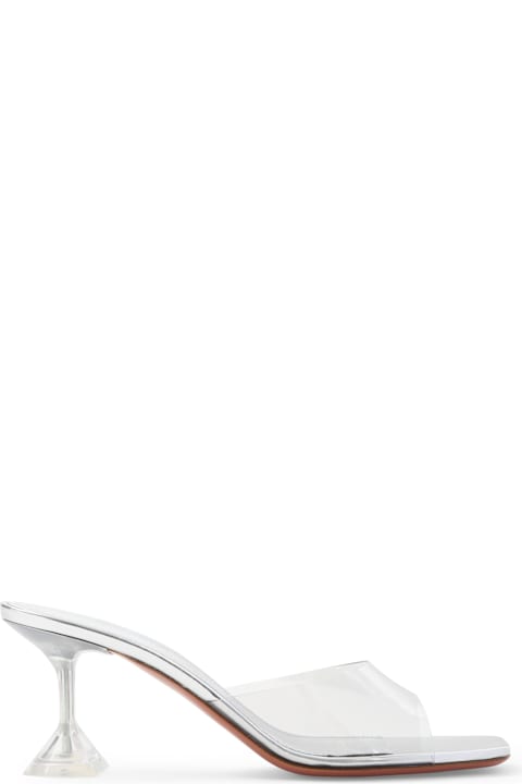 آخر صيحات الموضة من السيدات Amina Muaddi Lupita Glass Mules
