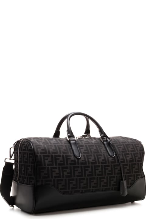 Fendi Luggage for Men Fendi Travel Bag With All-over "ff" Monogram