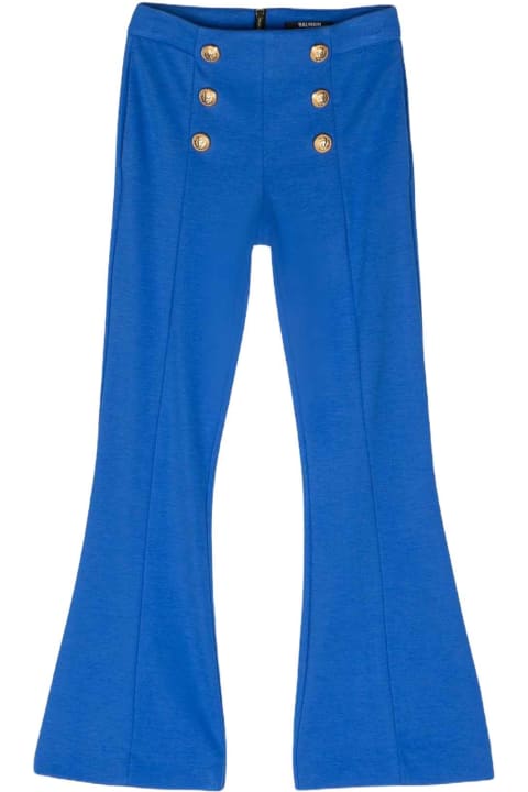 Balmain for Girls Balmain Blue Trousers Girl