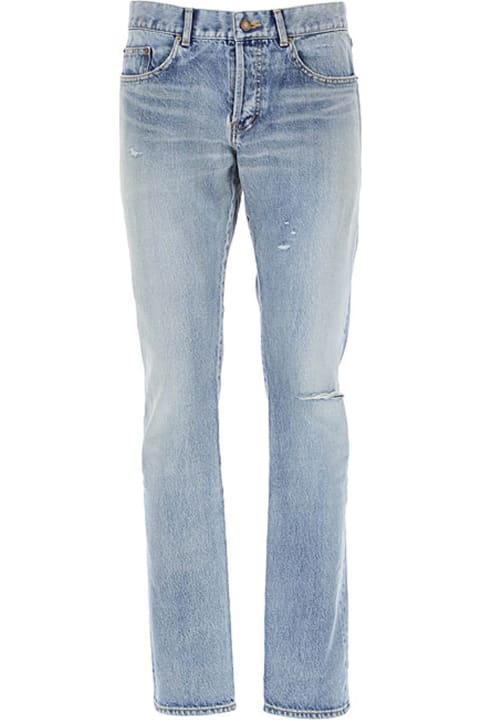 Saint Laurent for Men Saint Laurent Slim Cotton Denim Jeans