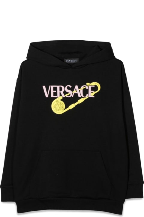 Topwear for Girls Versace Sweatshirt Over Logo Pins