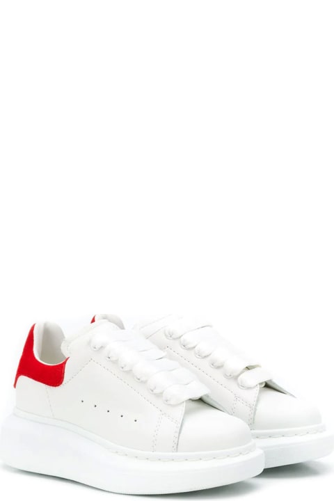 ガールズのセール Alexander McQueen Kids Unisex White Oversized Sneakers
