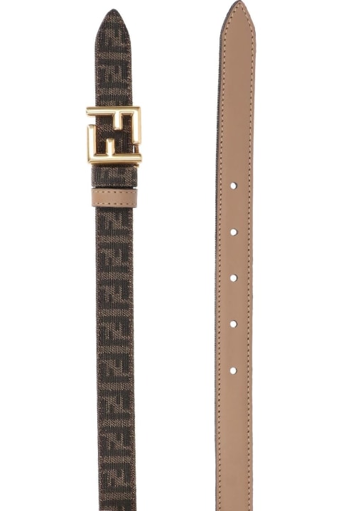 ウィメンズ Fendiのアクセサリー Fendi 'ff' Logo Reversible Belt
