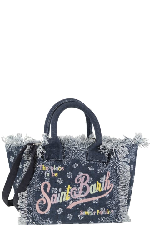 MC2 Saint Barth Bags for Women MC2 Saint Barth Colette - Denim Handbag With Bandana Pattern