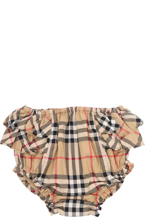 Bottoms for Baby Girls Burberry Pantaloncini Bloomer Burberry
