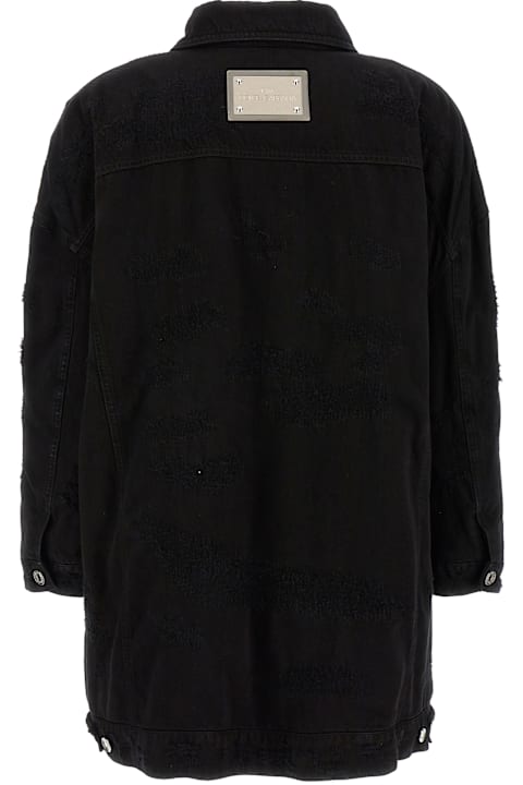 Dolce & Gabbana معاطف وجواكت لـ السيدات Dolce & Gabbana Black Cotton Jacket