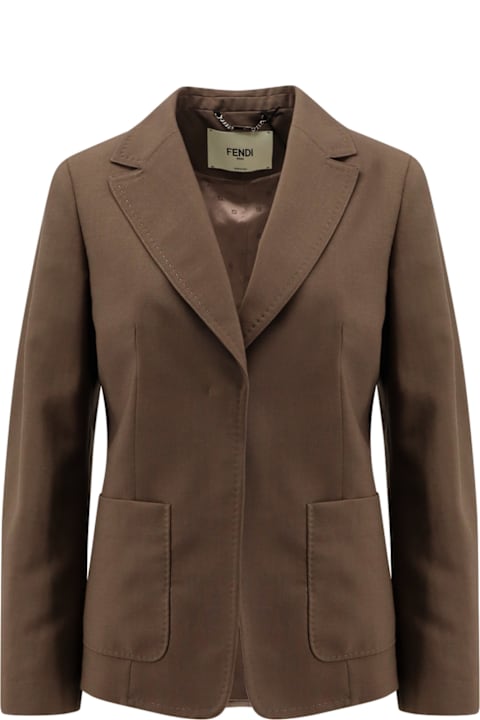 【送料&関税込】Gucci Brown Suede Blazer Gucci Brown Suede Blazer | italist