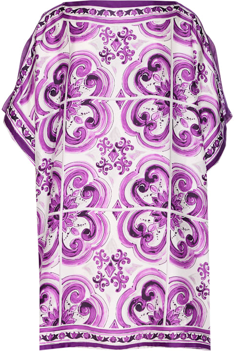 أدوات منزلية Dolce 
Gabbana Maiolica Print Kaftan