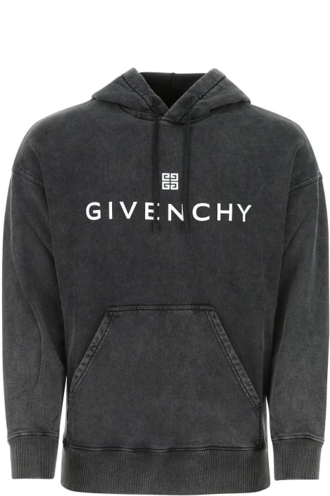 Givenchy Clothing for Men Givenchy Charcoal Cotton Sweatshirt