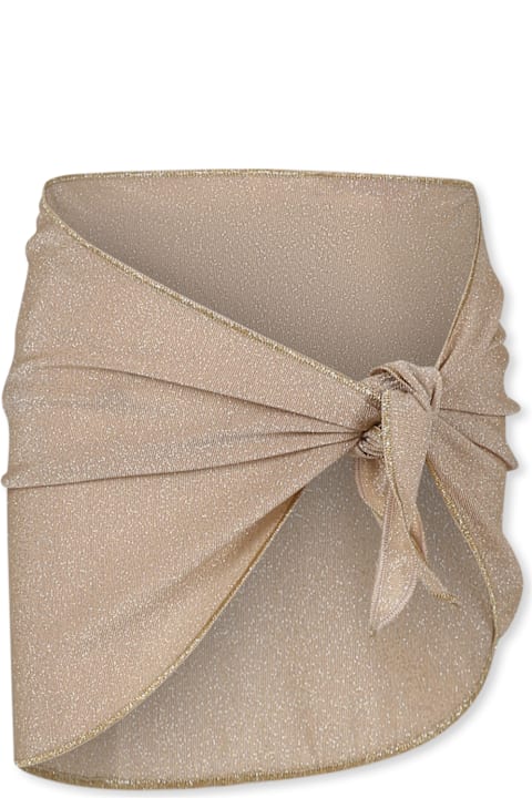 Swimwear for Girls MC2 Saint Barth Gold Cover-up For Girl